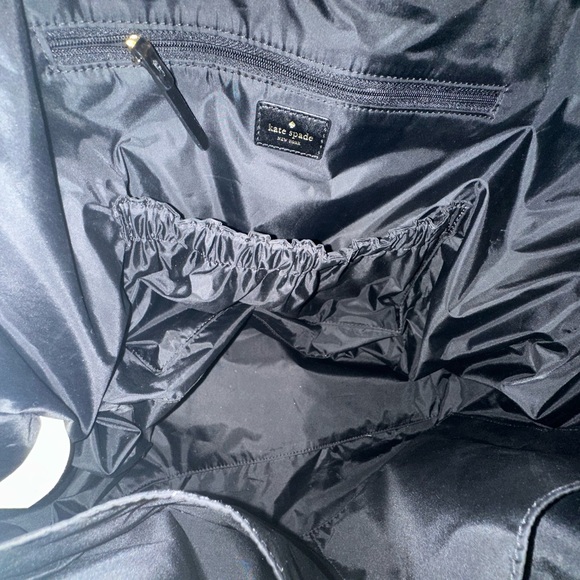 EUC Kate Spade Wellesley Printed Adaira Baby Bag (Black/Decobeige) with Strap - Picture 12 of 14